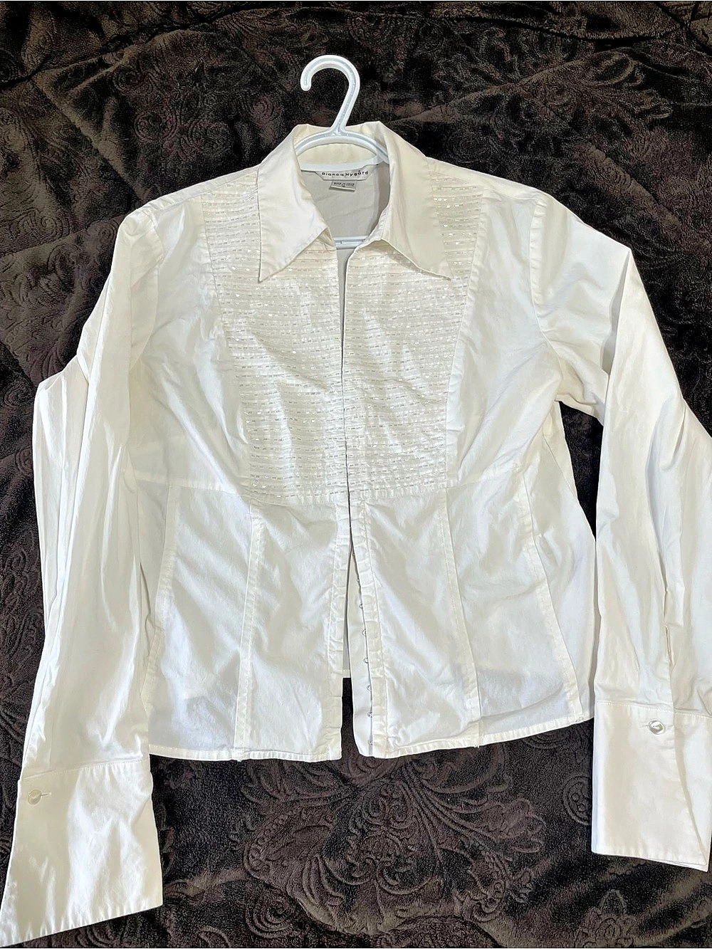 Bianca Nygard Women's Embellished Button Down Shirt Size 10